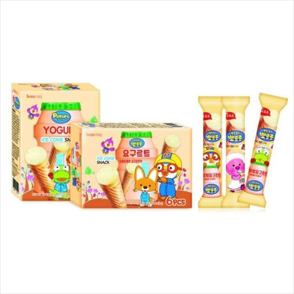 PORORO ICE CONE SNACK ISI 6 PC BINGBING WAFER SNACK ES CREAM HALAL