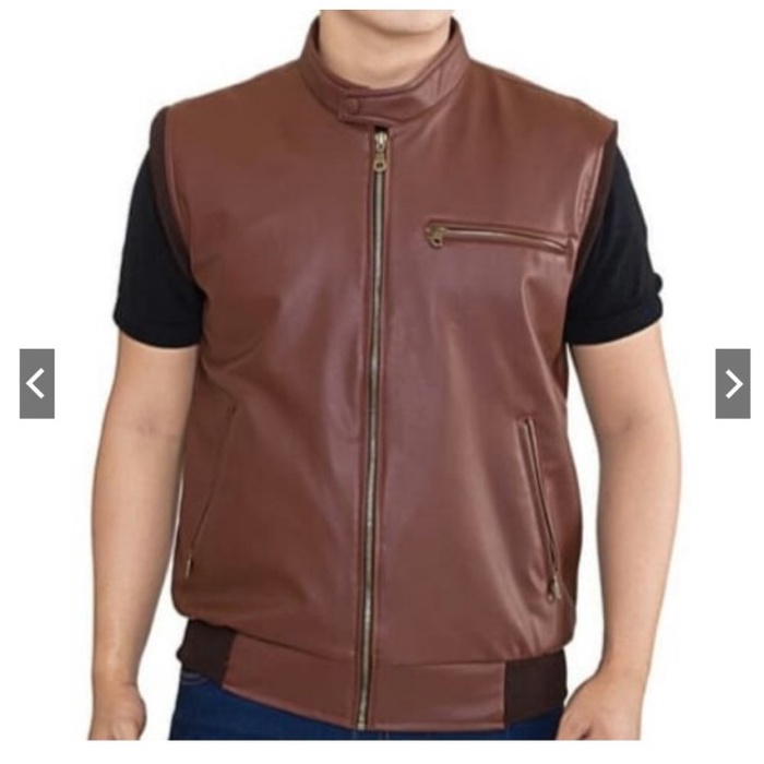 Rompi Bikers / Rompi Motor/ Rompi Kulit asli jaket Rompi Koboy pria