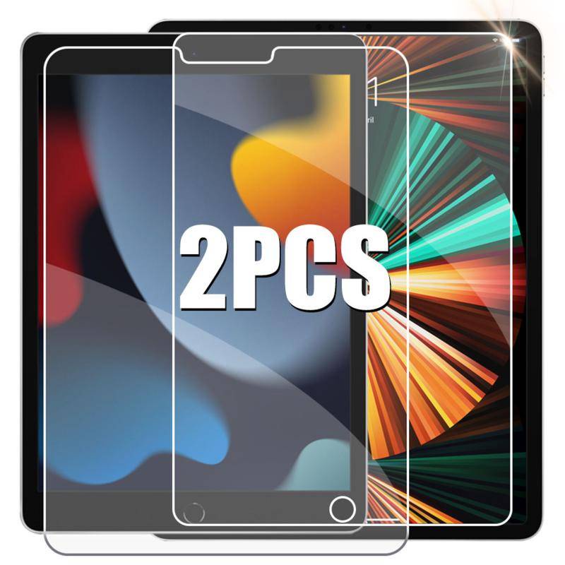 2pcs Untuk iPad Pro 11 12.9 2015 2017 2018 2020 2021 2022 10 9 8 7 6 5 10.9 10.2 9.7 Pelindung Layar Tempered Glass Film Untuk iPad Air Mini6 4 3 2 1 10.5 10.9 7.9 8.3