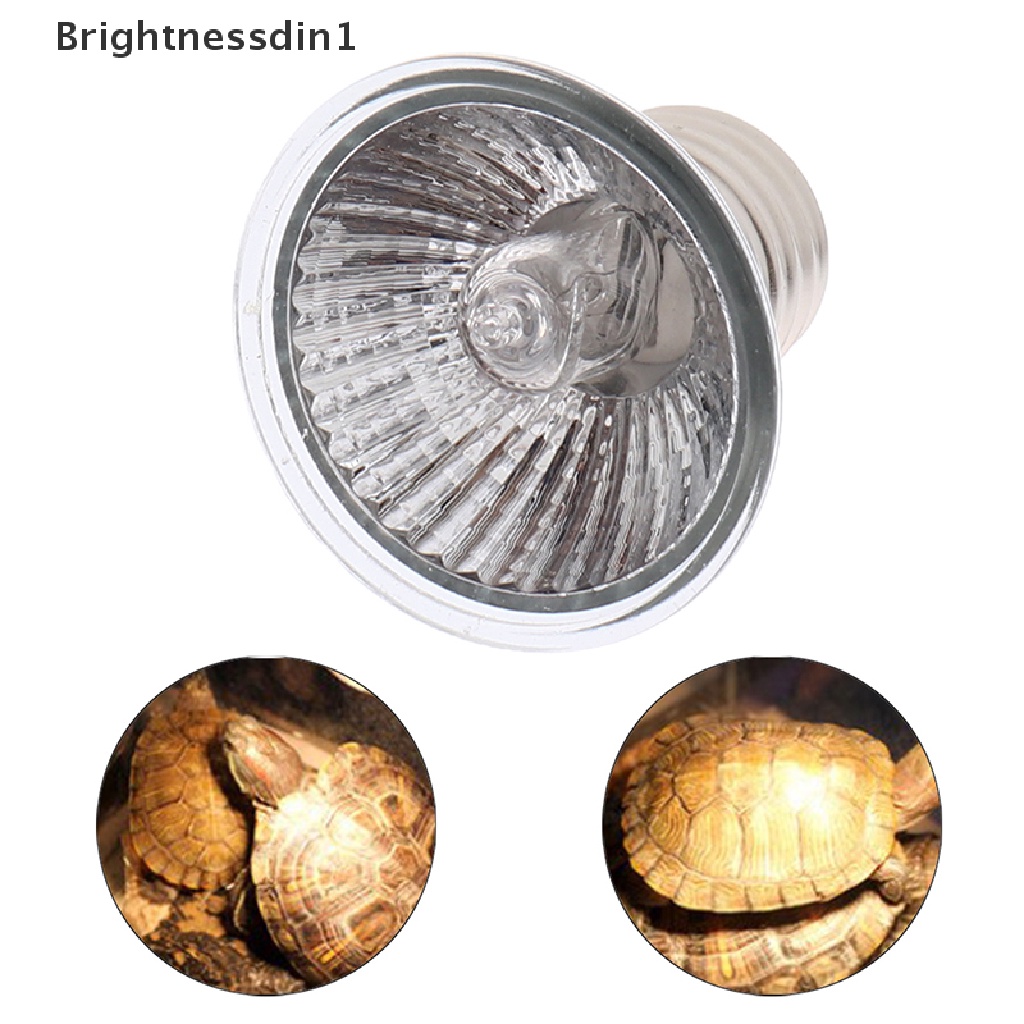 [Brightnessdin1] 25 /50/75W UVA+UVB 3.0 Lampu Reptil Bohlam Turtle Basking UV Light Bulbs Heag Lamp Temperature Controller Butik