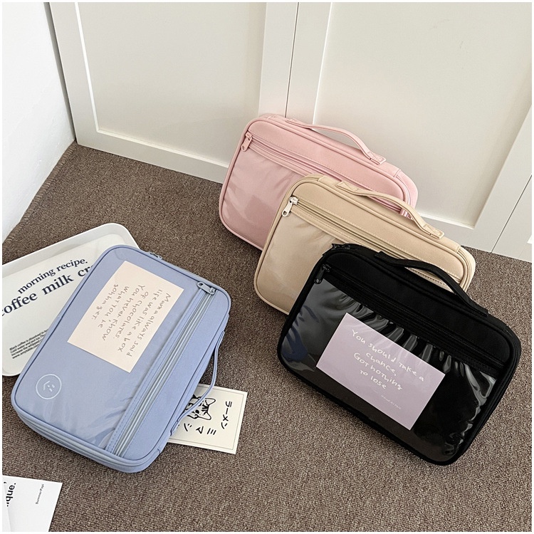 Sleeve Pouch Sarung Tas Bag Case Ipad Tab Tablet Macbook Air Pro Laptop Asus Acer Lenovo HP Huawei 11 12 13 14 15 inch Motif Gambar Smile Tranparan Warna Pink Hitam Black Biru Blue Khaki Lucu Cute Murah Korean Model Kuliah Kerja