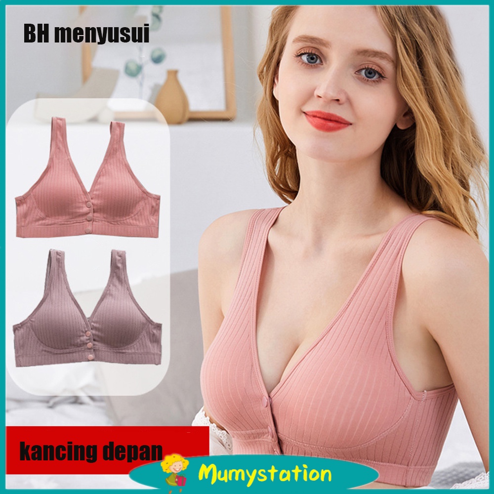 Mumystation Bra Wanita Menyusui Kancing Depan/ Bh Menyusui Tanpa Kawat