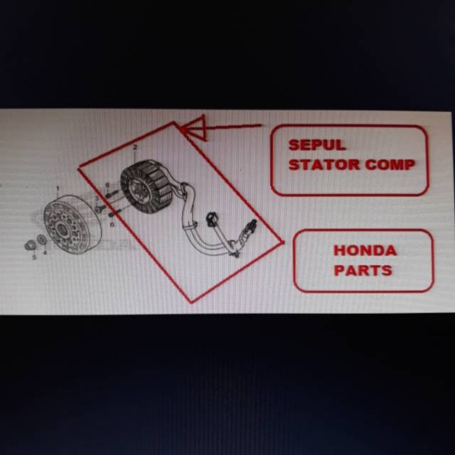 SEPUL STATOR COMP VARIO 150 ORIGINAL AHM