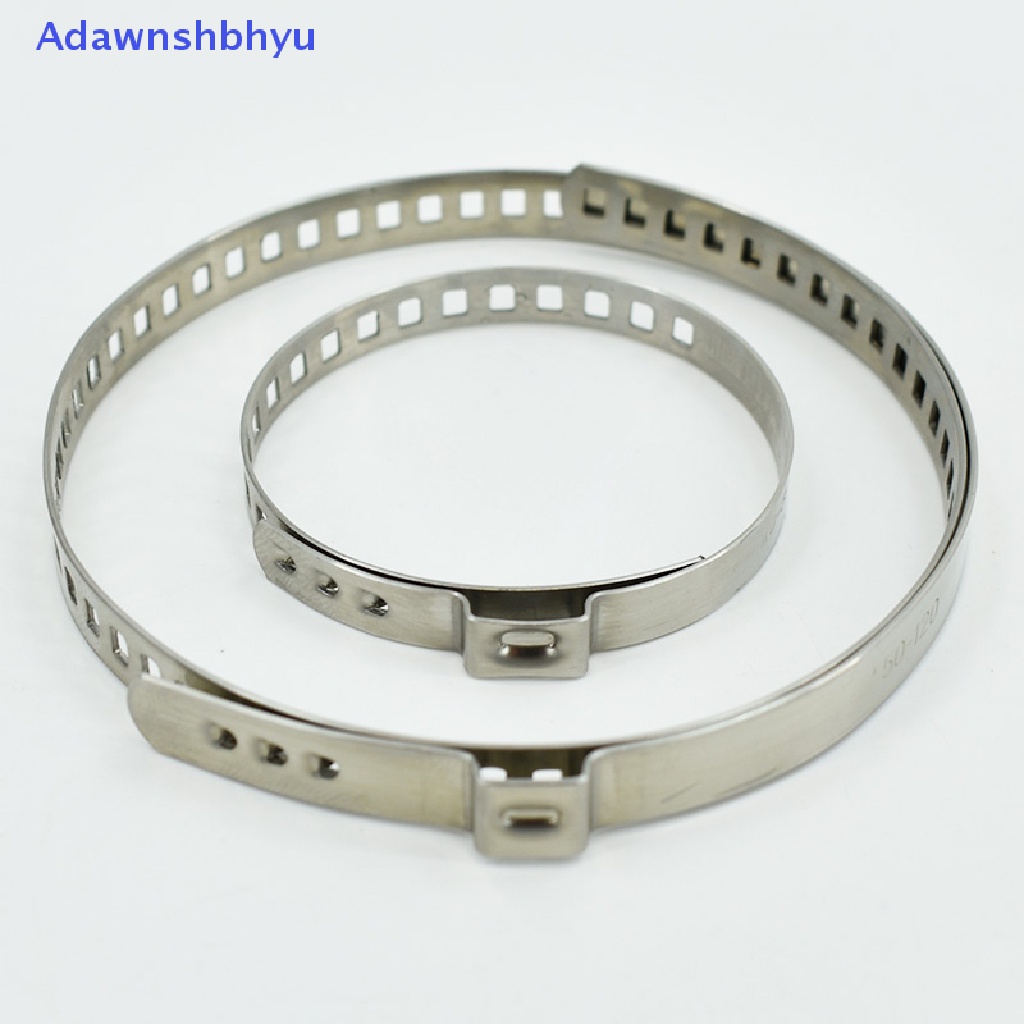 Adhyu 2Pcs Universal Stainless Steel As CV Joint Boot Crimp Clamp Kit Driveshaft ID