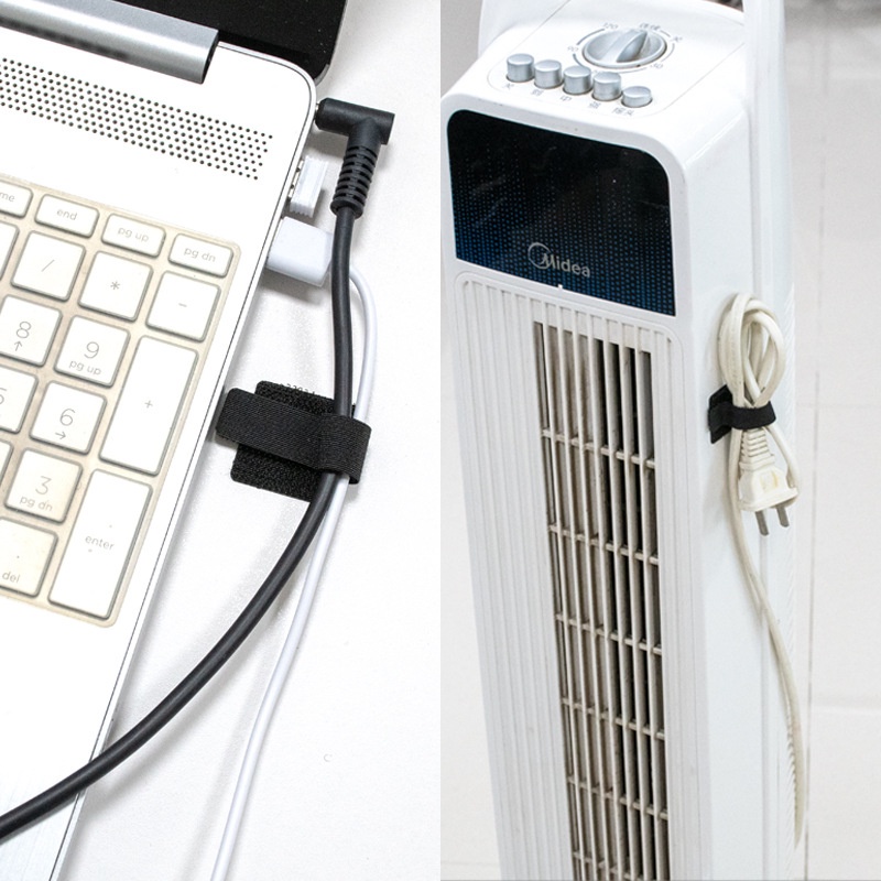 Enlarged Longened Desktop Power Data Cable Holder Baru Self-Adhesive Cleaning Storage Bundled Cable Belt
