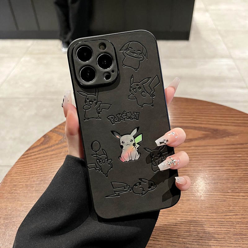 Lovely Shine Laser Pikachu Hard Case HP iP iPhone 14 + Plus 11 12 13 Pro Max X XR XS Max FTD Casing Apple