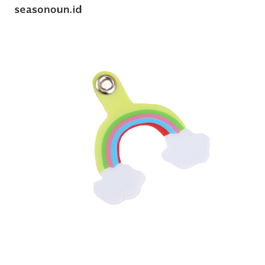 Seasonoun Phone Lanyard Strap Patch Gasket Untuk Ponsel Sling Tether Cloth Card Pengganti Cincin Logam Klip Snap Hang Cord Tabs.