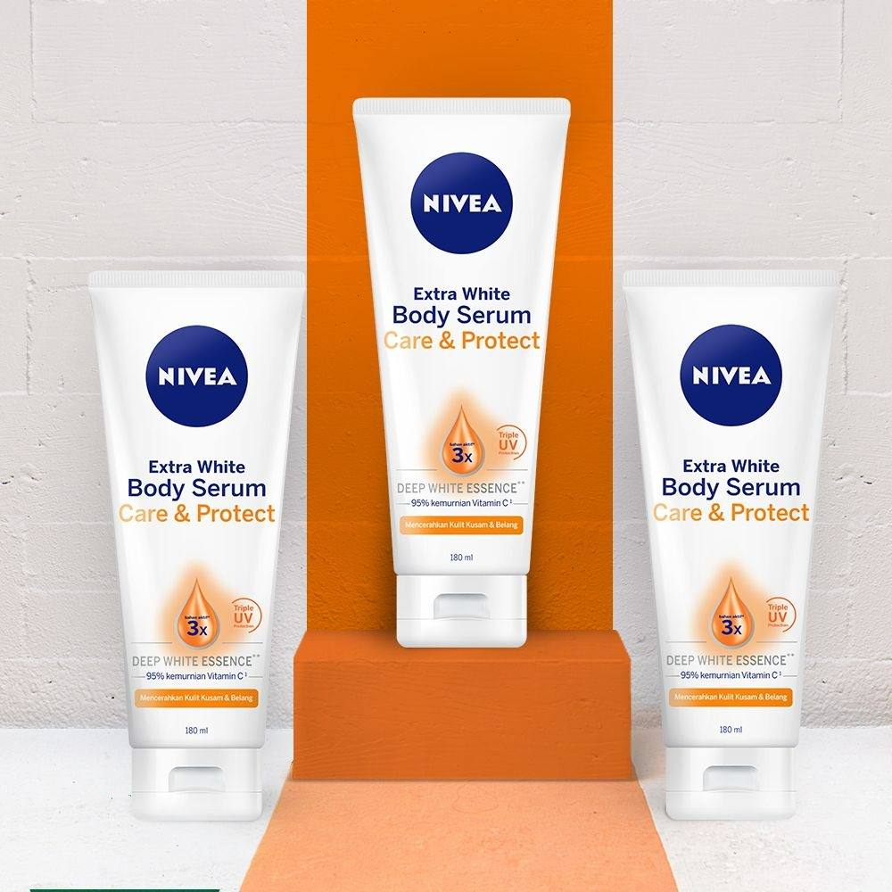 Nivea Extra White Body  Serum Care &amp; Protect 180 ml MOSHCO
