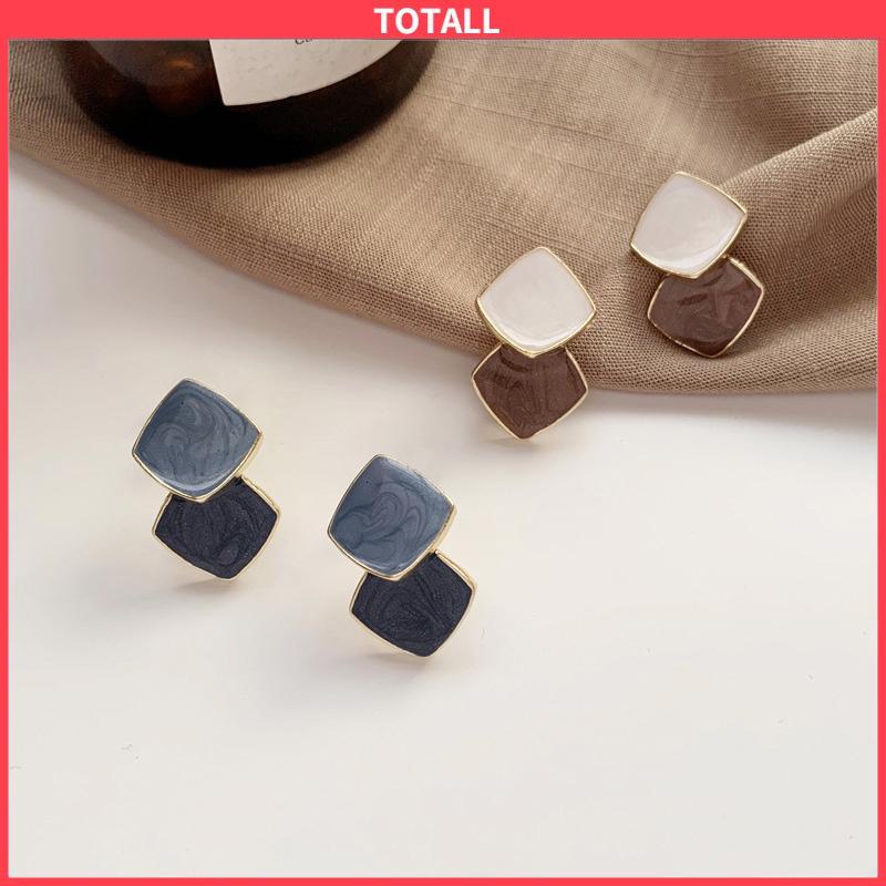 COD Anting Gaya Korea Kecil Baru Fashion Wanita Anting Retro Mutiara Stud Earrings -Totall