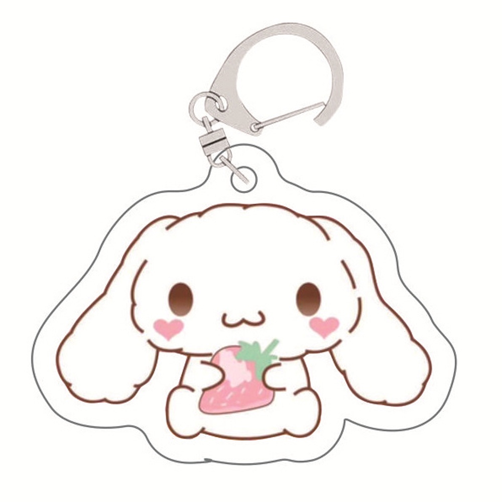 [HOT Sale] Sanrio Wanita Untuk Gantungan Kunci Mobil, Tas Pria Gantungan Kunci Aksesoris Lucu Dua Sisi Transparan Akrilik Keychain Kawaii Keychain Dekorasi Liontin Kreatif Populer