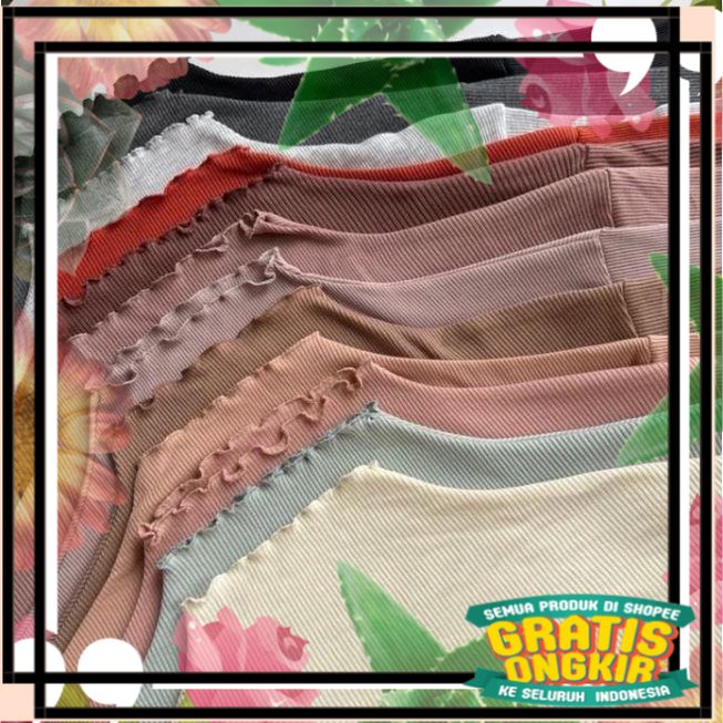 Kaos Turtleneck Sweeter Rib Premium Tebal / suprise kado