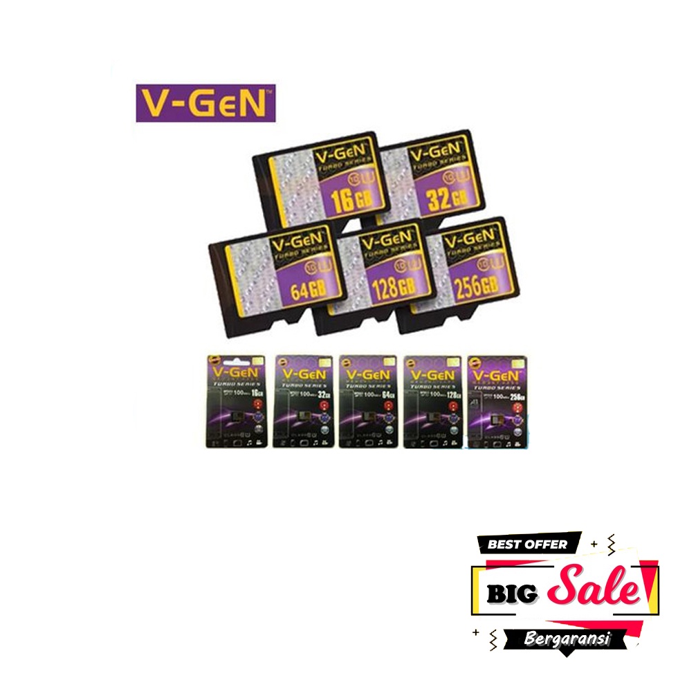 Memory Card V-Gen / MICRO SD V-GEN Sandisk 16GB/32Gb/64Gb Class 10 ORIGINAL 100% / Memory Card / Mic