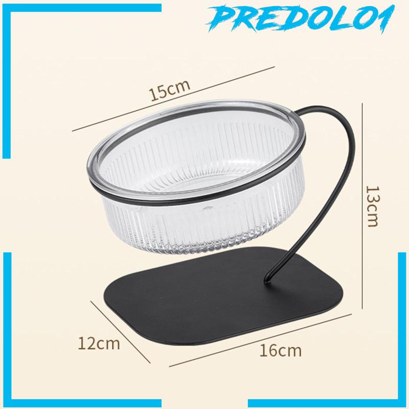 [Predolo1] Raised Cat Bowl Anti Slip Pet Feeder Waterer Tahan Lama Untuk Anjing Kecil Sedang