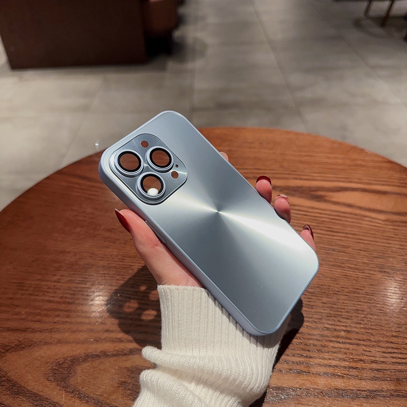 Casing Ponsel Akrilik laser ultrathin Mewah iPhone 14 Pro Max 13 Pro Max 12 Pro Max 11 Pro Max Dengan Perlindungan film Lensa Casing Pencegah Jatuh
