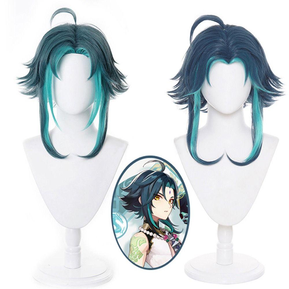 R-FLOWER Wig Rambut Hot COS Penutup Panci Bentuk Kepala Layar Traveller Cosplay