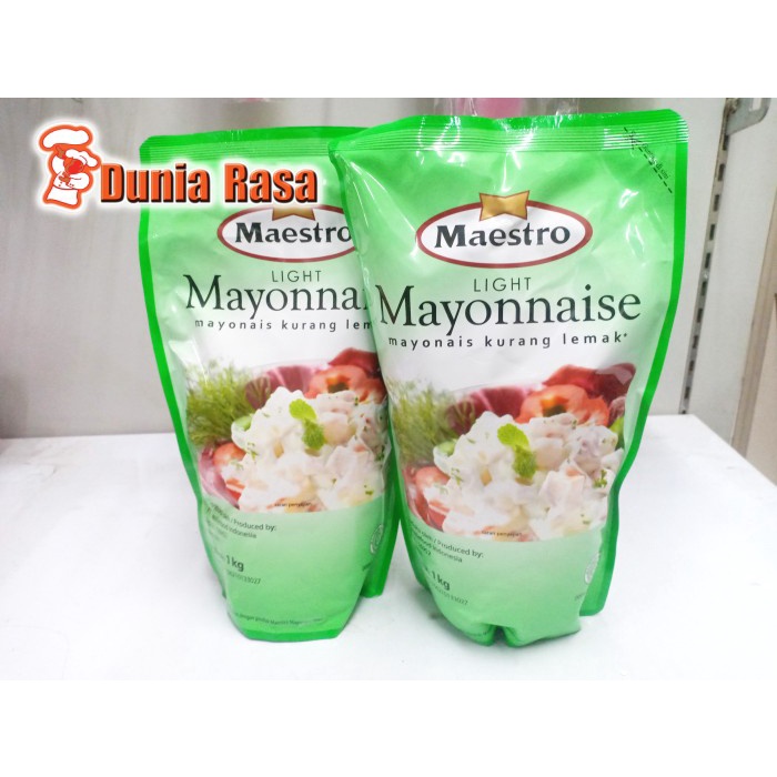 

Mayonaise Maestro Original 1Kg (Gratis MRJELLY Ekonomis 1 Sachet)