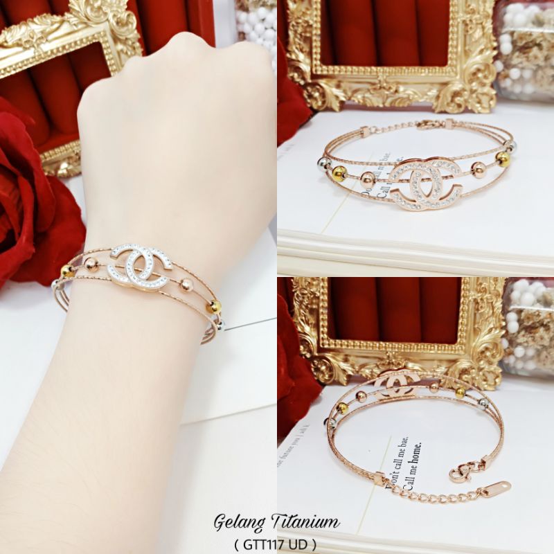 Gelang Titanium Wanita Dewa GTT101-117 UD