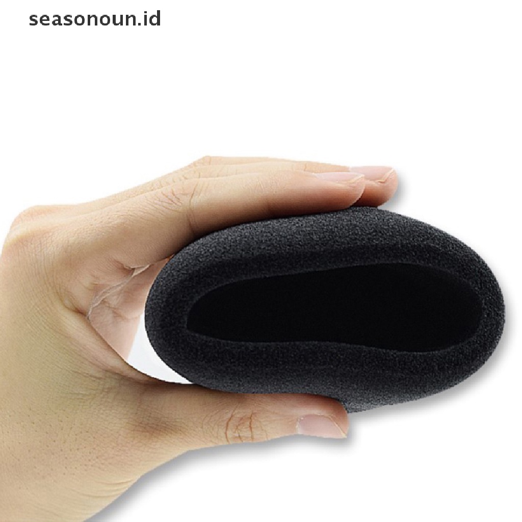 Seasonoun 1PC Hitam Mikrofon Busa Cover Filter Windscreen Sponge Cover Pengganti Mic Yeti Pro Biru.