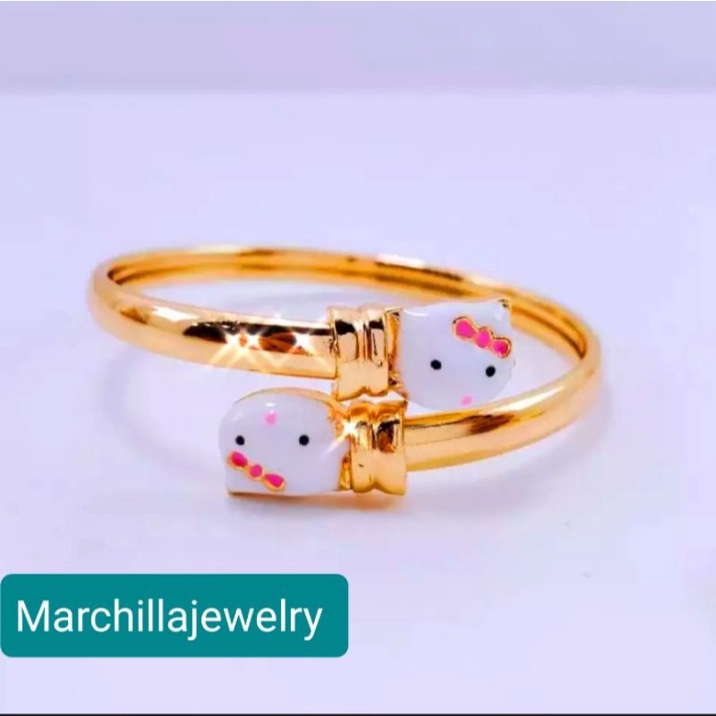 Gelang tangan anak hello kitty xuping lapis emas aksesoris fashion  bayi dan anak ST32