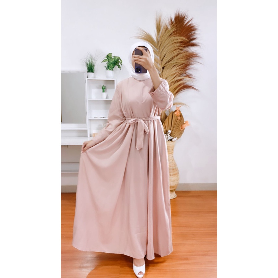 DUTA FASHION GRADE A GAMIS POLOS WOLFIS LENGAN PLIPIT BUNGA