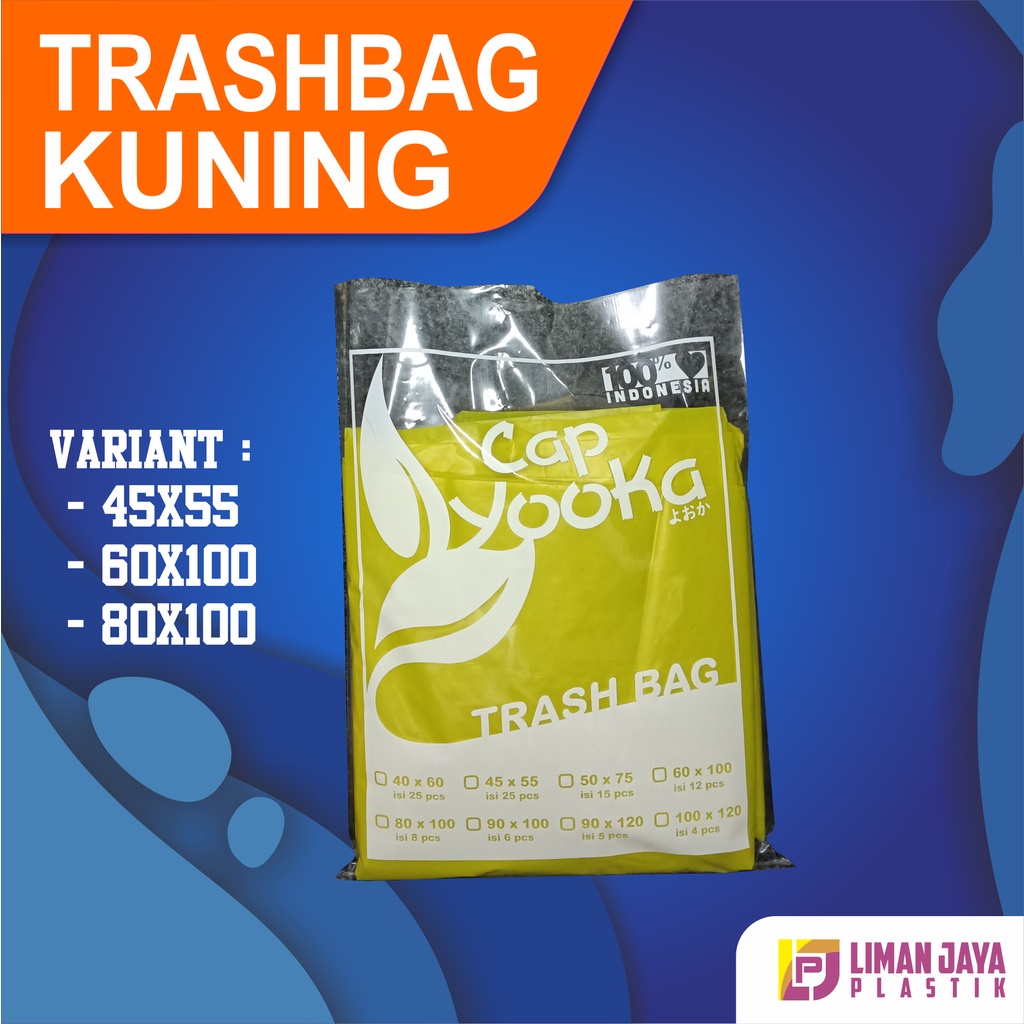 Kantong Sampah Kuning | Trashbag Kuning Medis | Plastik Limbah Rumah Sakit | Trash Bag Limbah Medis 