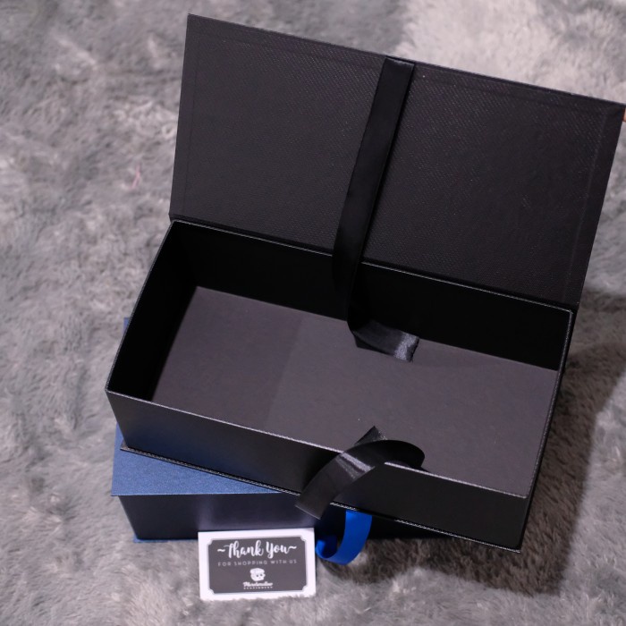 

⭐BISA COD⭐ 35x17x11cm Gift box hampers kotak kado dus hadiah packaging - Buku, Inner Dark