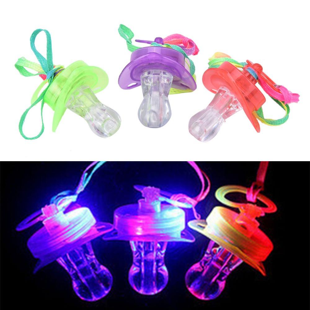 Lanfy Whistle Dot Dengan Lanyard Perlengkapan Pesta Elektronik Party Toys Glow in The Dark Kedip Peluit LED Glow Peluit Canda Dot Mainan LED Dot Peluit