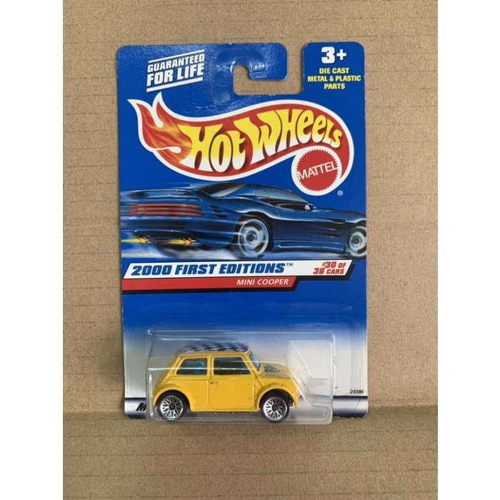 Hotwheels Mini Cooper Kuning 2000 First Editions Variant Card