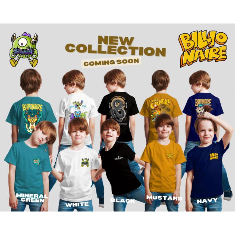 Billionaire Tshirt Vol V Kaos Anak Laki Laki Billionaire