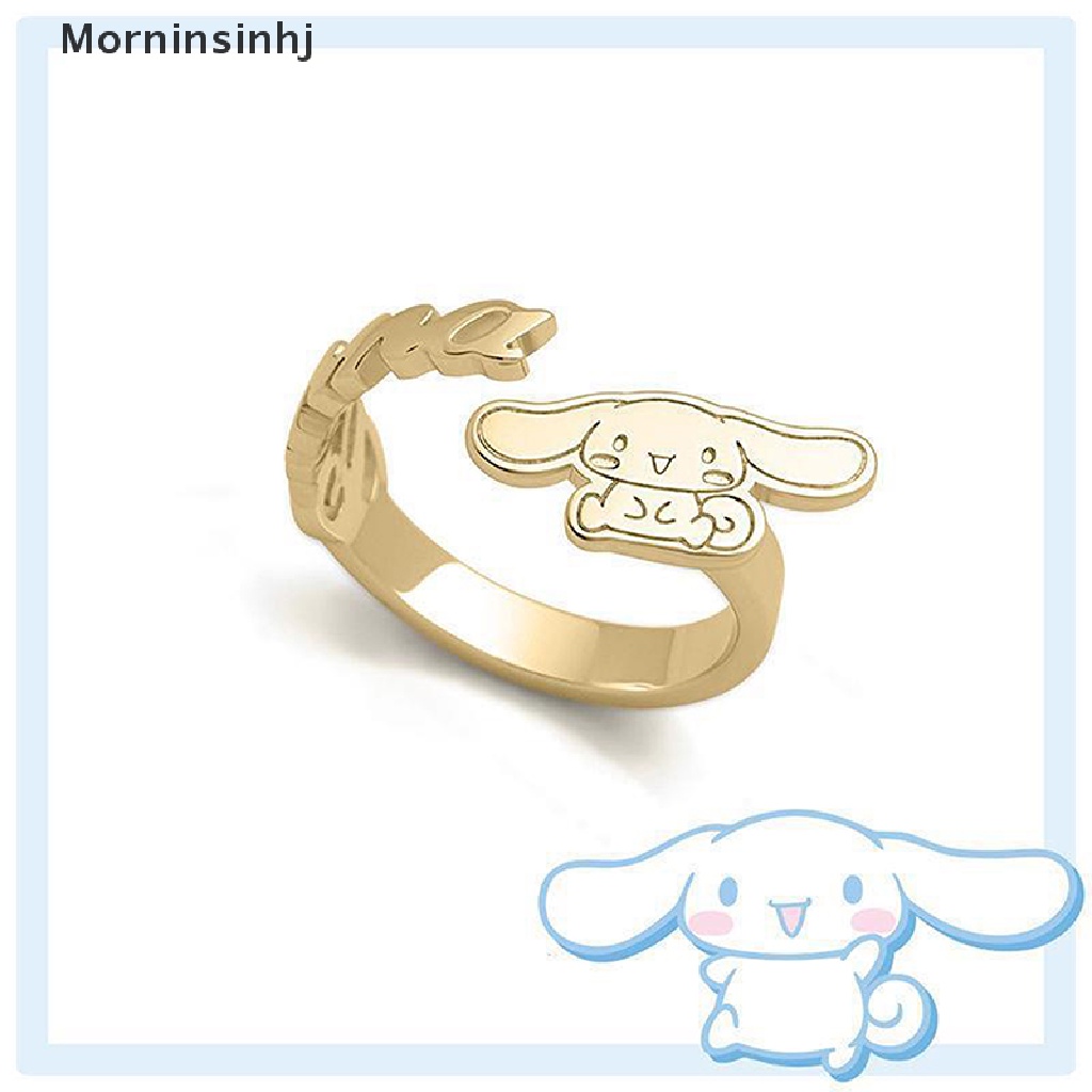 Mornin Cinnamoroll Cincin Anjing Kartun Hewan Fashion Perhiasan Aksesoris Anime Boneka Gadis id