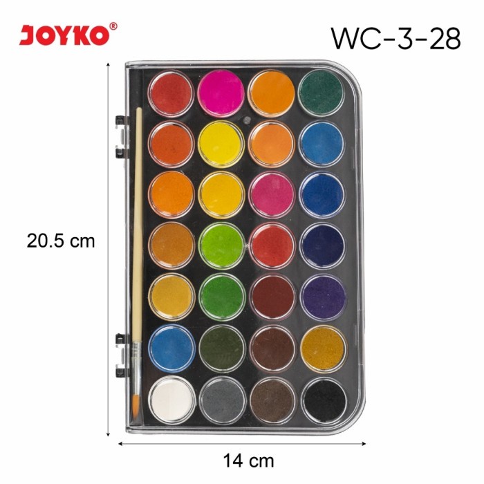 

DISKON WARNA/ Watercolor Set Cat Air JOYKO WC3 isi 28/Water Color Cat Lukis JOYKO
