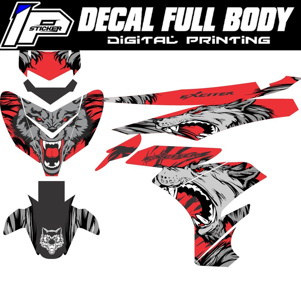 Decal Sticker MX KING - Dekal Stiker full body MX KING desain 026