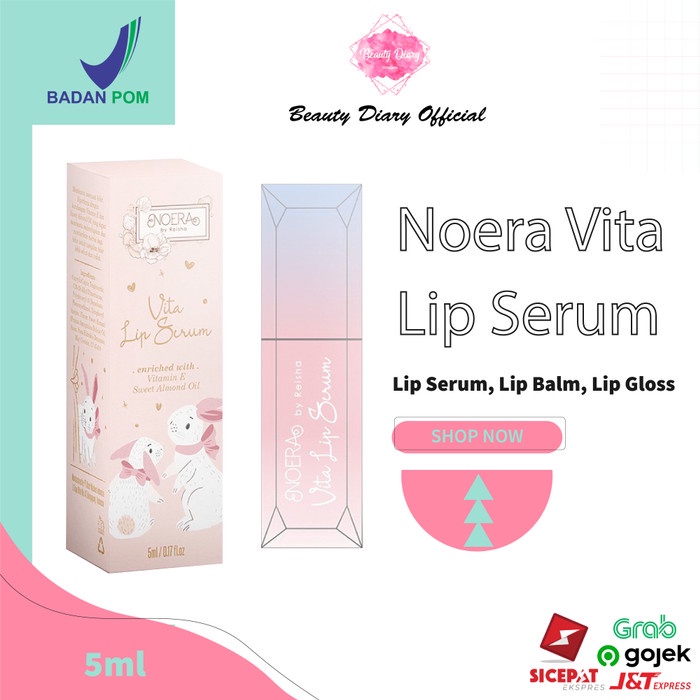 ⭐BISA COD⭐ Noera Vita Lip Serum BPOM By Noeraskincare/ Noera Lip Gel/ Lip Serum