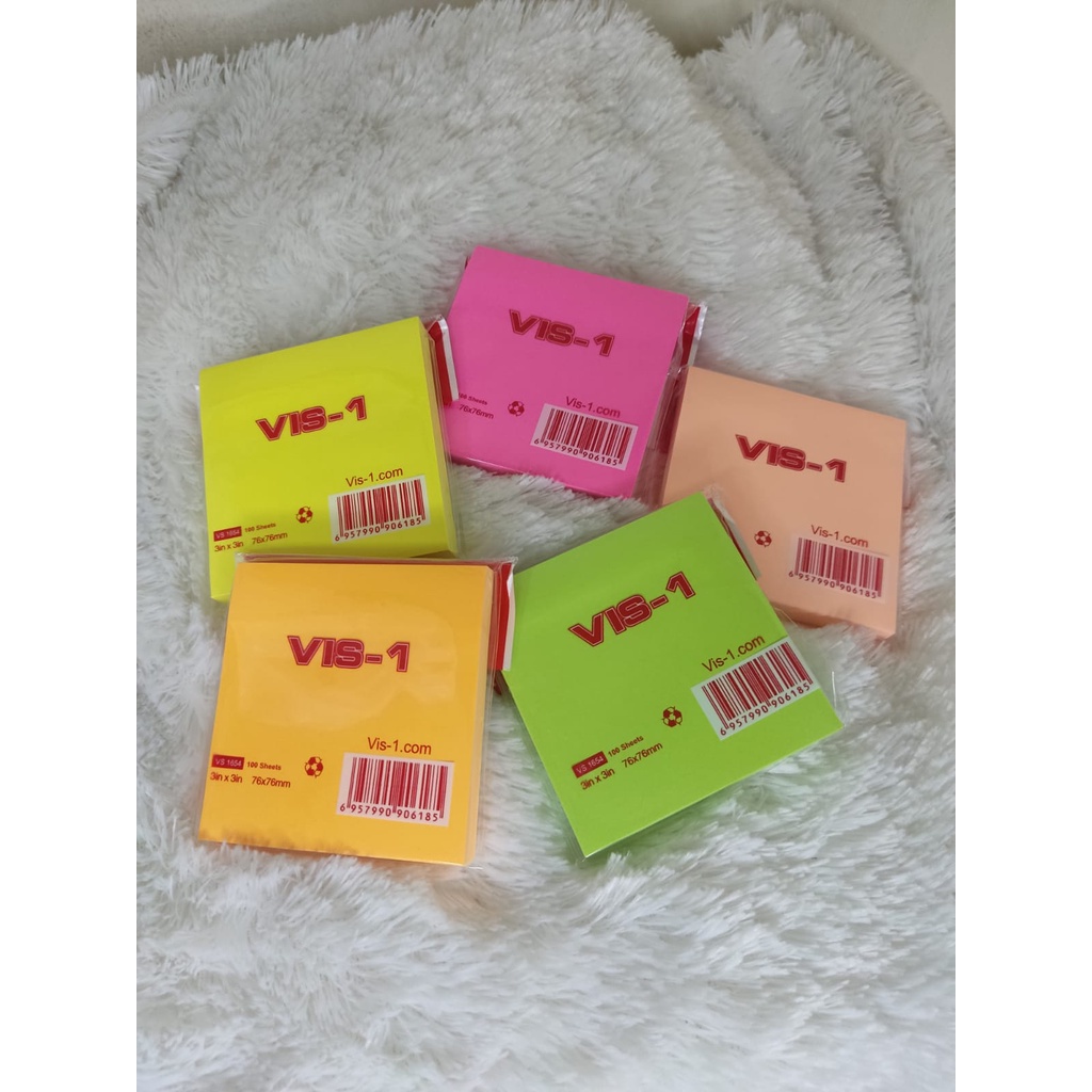 

VIS-1 Sticky Notes 76 x 76mm ( 1 Warna ) 100 Sheets - VS 1654