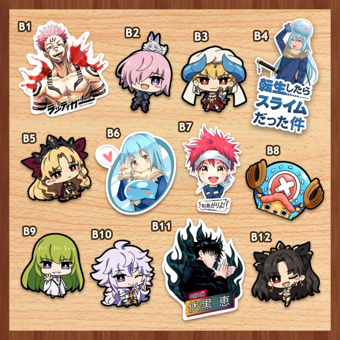 

NEW PRODUK !!! Sticker / Stiker Anime Japan Jepang Satuan Campur B1 TERLARIS