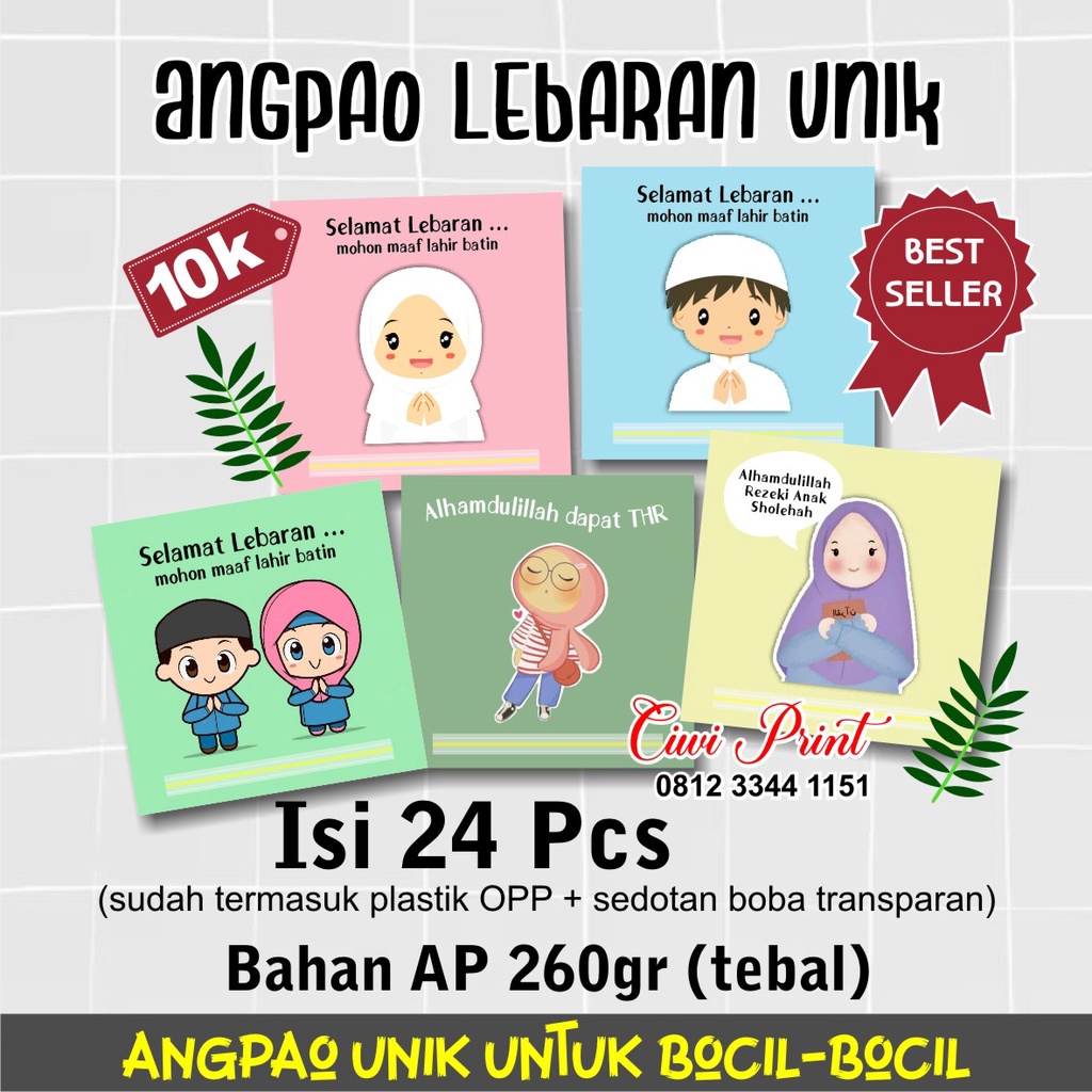 

Angpao Lebaran Sedotan Unyu-unyu