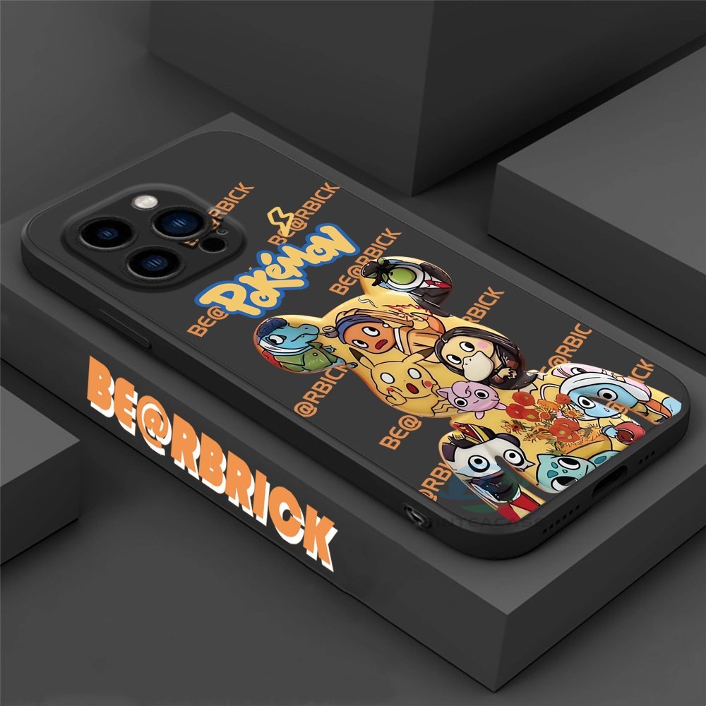 Casing ip iPhone 12 Pro MAX 11 Pro MAX iPhone 6 6s Plus Iphone7 8 Plus SE 2020 iPhoneX XR iPhone XS MAX Bearbrick Dan Pokemon Soft Silicone Phone Case Binteacase