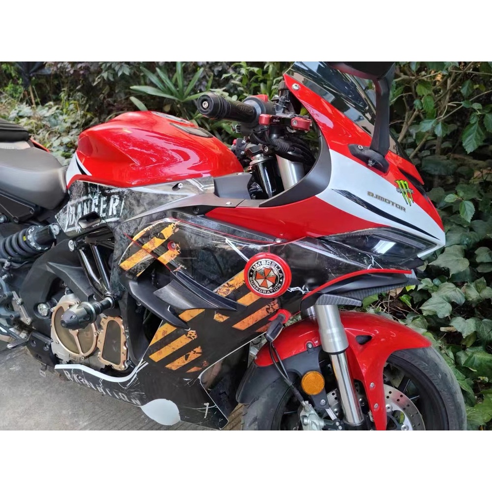 Payung Decal Kepala Motor Bulat Dekorasi BMW Penutup Tangki Bahan Bakar Akrilik Dimodifikasi Aksesoris Decals Body Scratch Cover Decoration