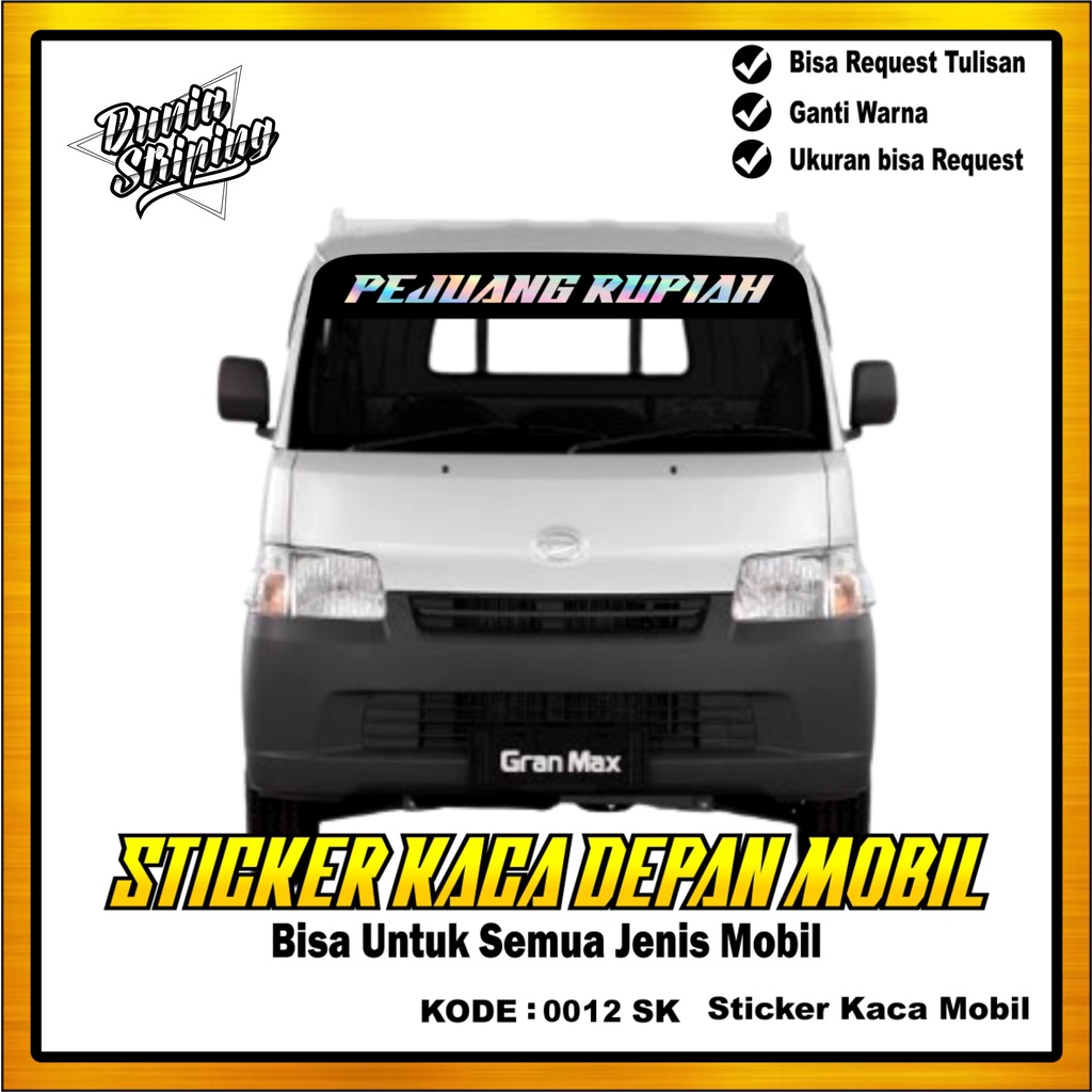 STIKER CUTING KACA DEPAN MOBIL?GRANDMAX