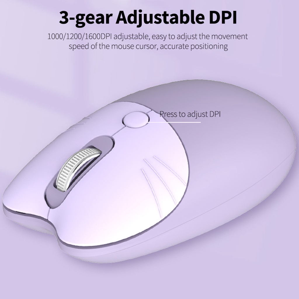 MOFii M3 Mouse Wireless 2.4G Cat Ears Design Silent Click Mouse