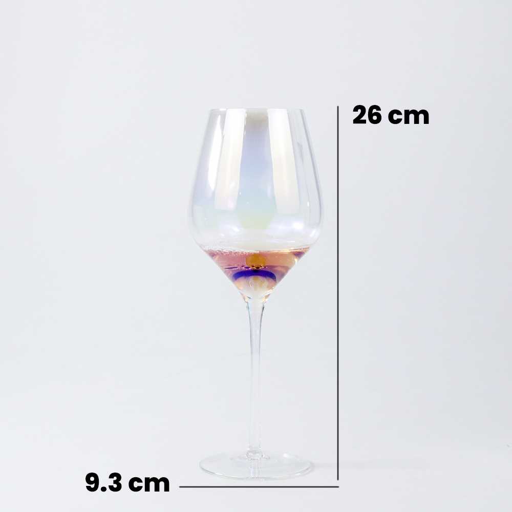 (BISA COD) FTIHSHP LOULONG Gelas Cangkir Glass Crystal Wine Rainbow 650ml - XR1025