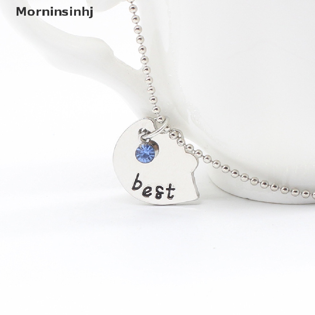 Mornin Korea Fashionable Wanita Kalung Rantai 3biji Set Best Friend Persahabatan Pendan id