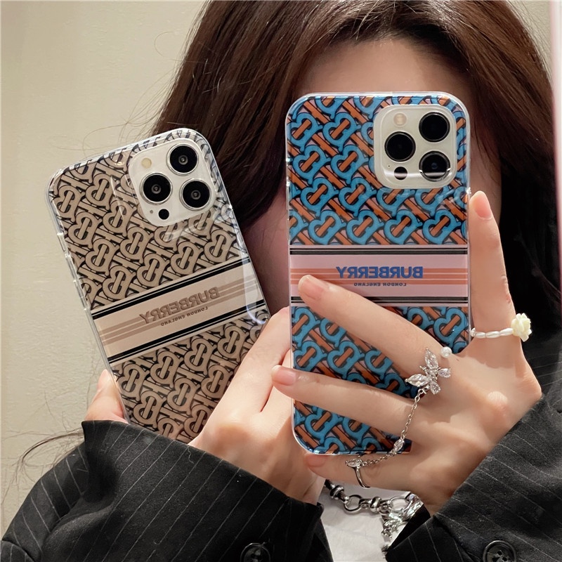 Casing Ponsel shell Lembut Tembus Merek Fashion Kompatibel Untuk iphone11 12 13 14promax 14Pro 13 12 Pro iphone14 13 12 11 shockproof anti-grease cover casing