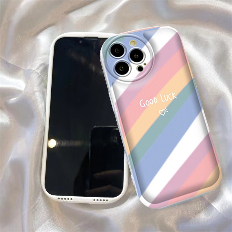 Rainbows Case Samsung A14 A04 A04S A13 A03 A03S A12 A52 A52S A21S A50 A50S A30S A20 A10S A10 A11 M11 J7 Prime J7 Pro J6Prime J6Plus Care Bears Air cushion TPU Phone Case Cover