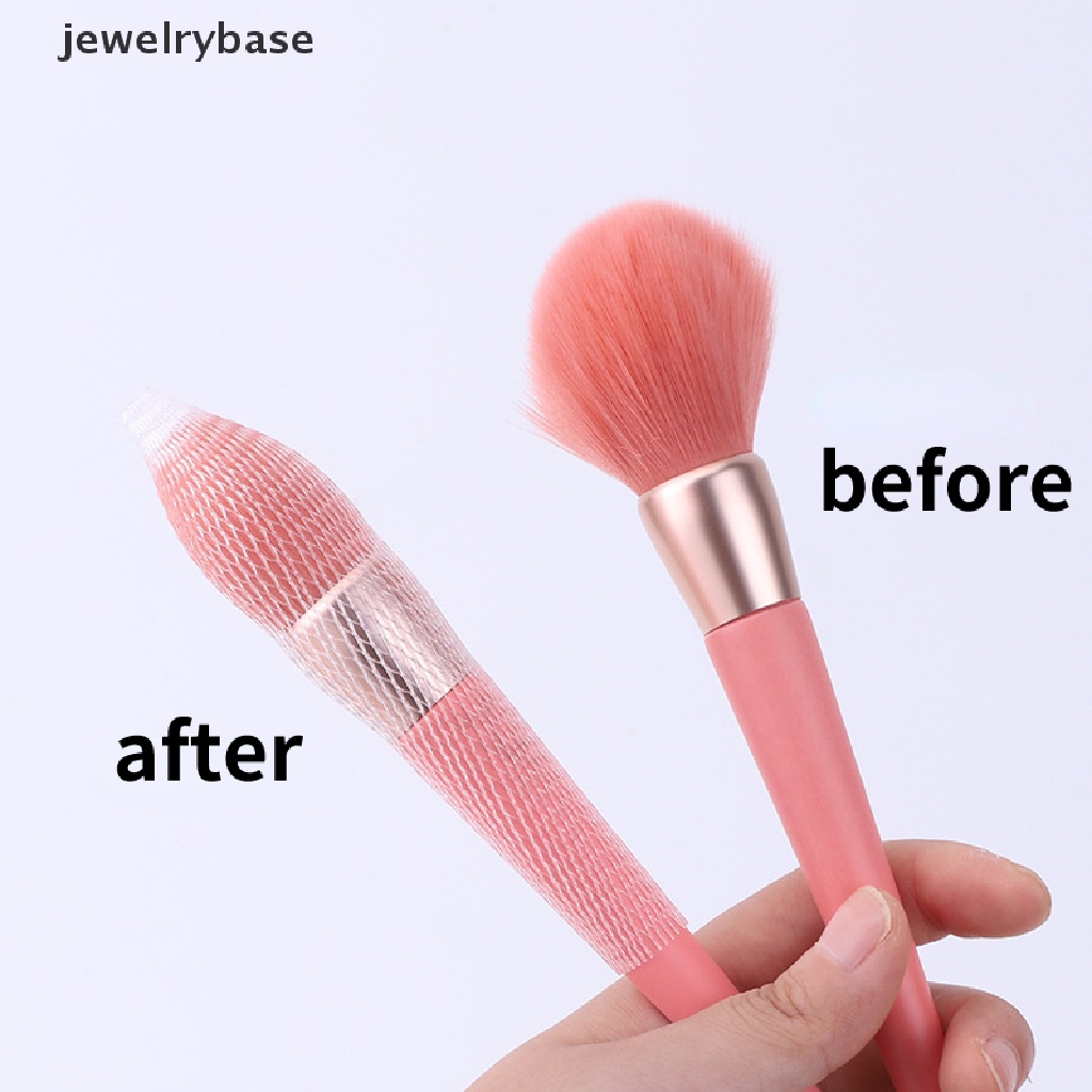 [jewelrybase] 20pcs Mesh Fleksibel Jaring Pelindung Penutup Make Up Brushes Guard Alat Kecantikan Butik