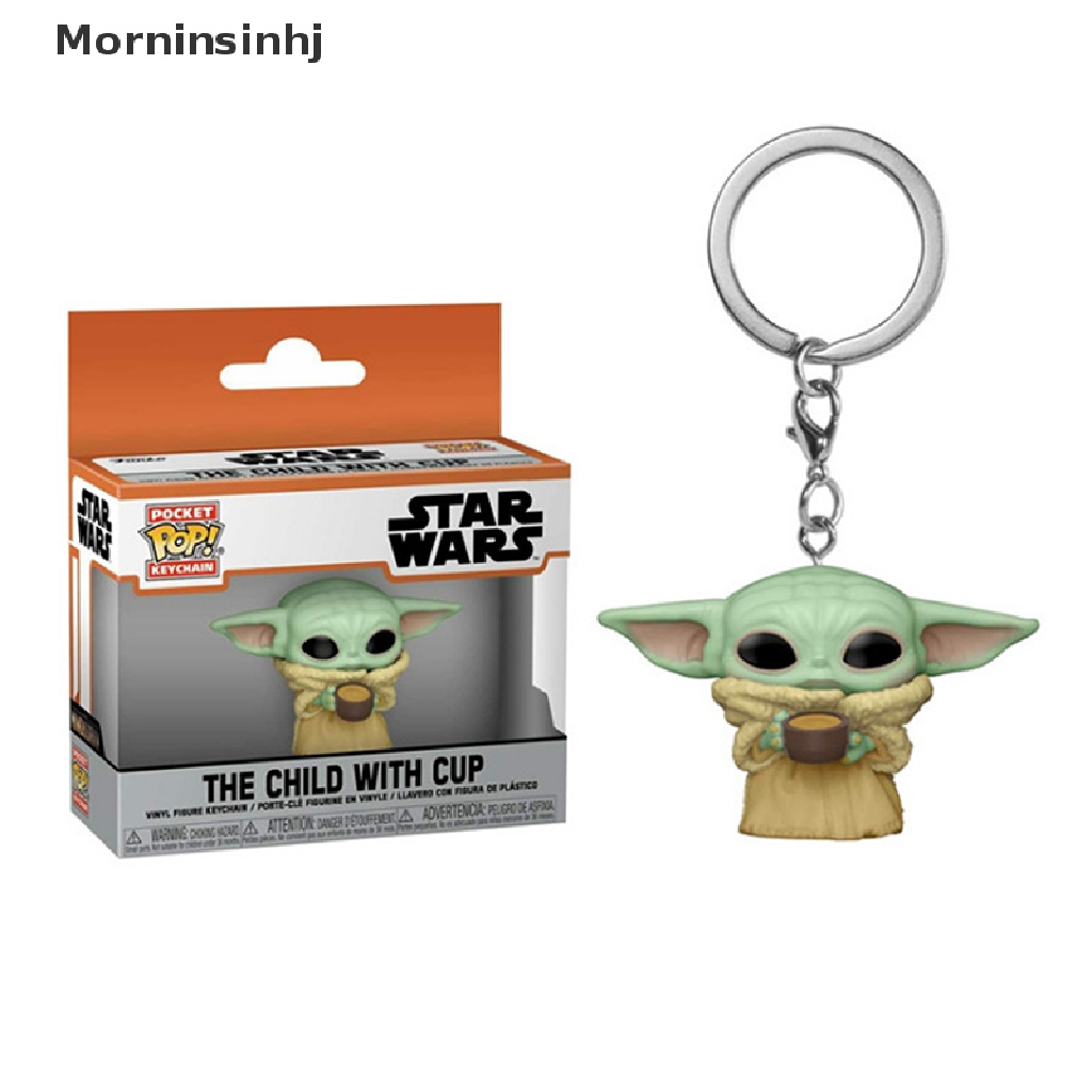 Mornin Star Wars Mandalorian Yoda Baby Darth Vader Stormtrooper Gantungan Kunci Figure Mainan id