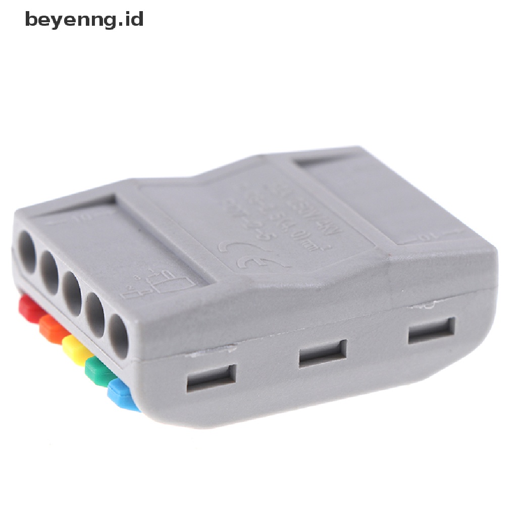 Beyen 5PCS Konektor Kawat PCT-222 Terminal Block Conductor SPL-2/3In Terminal Push-In ID