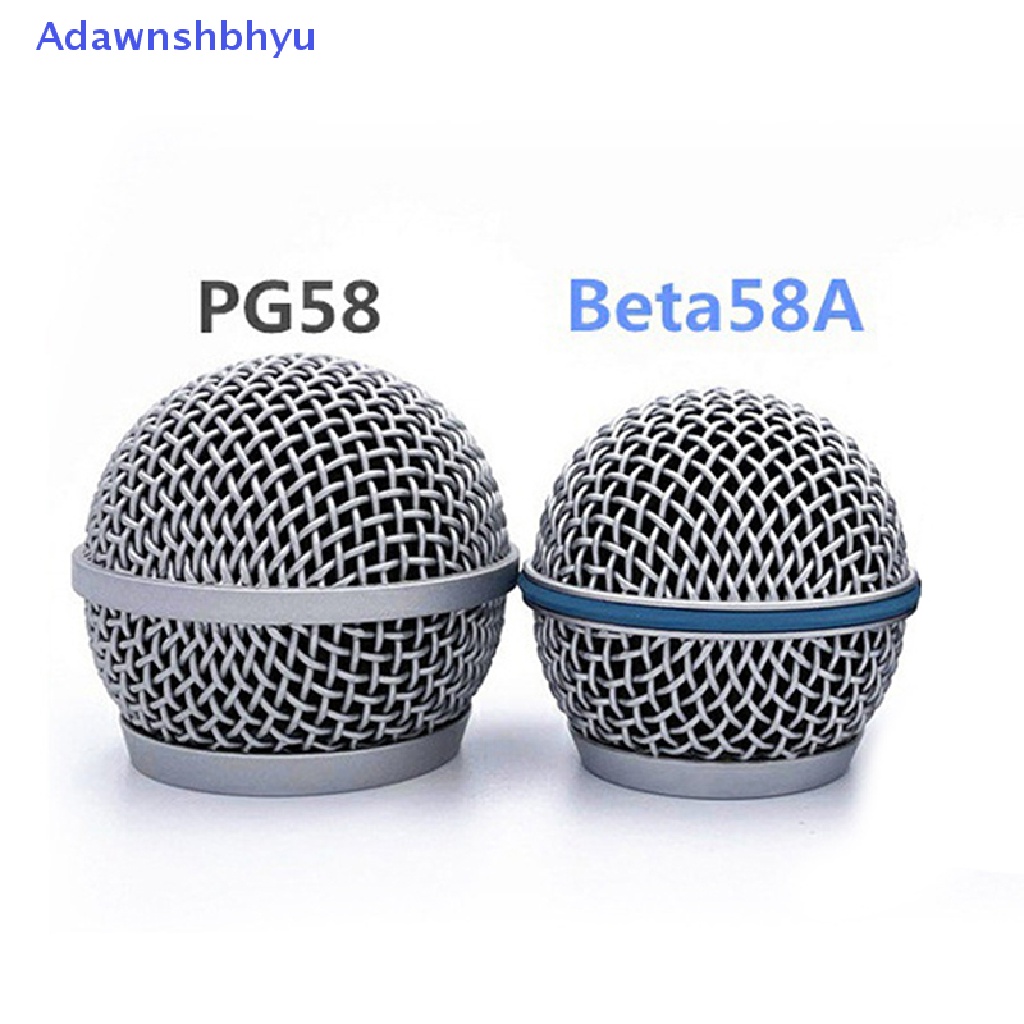 Adhyu Microphone Grill Head Microphone Grille Ball Head Cover Parts Aksesori Pengganti Logam Mikrofon Kepala Mesh DIY Bagian Aksesori Untuk Shure beta58a ID