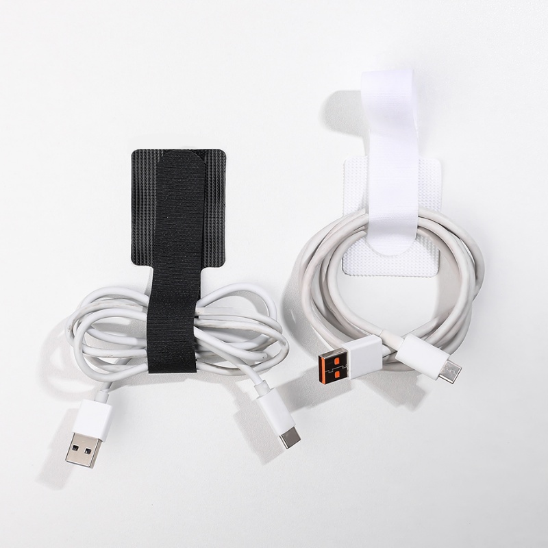 Enlarged Longened Desktop Power Data Cable Holder Baru Self-Adhesive Cleaning Storage Bundled Cable Belt