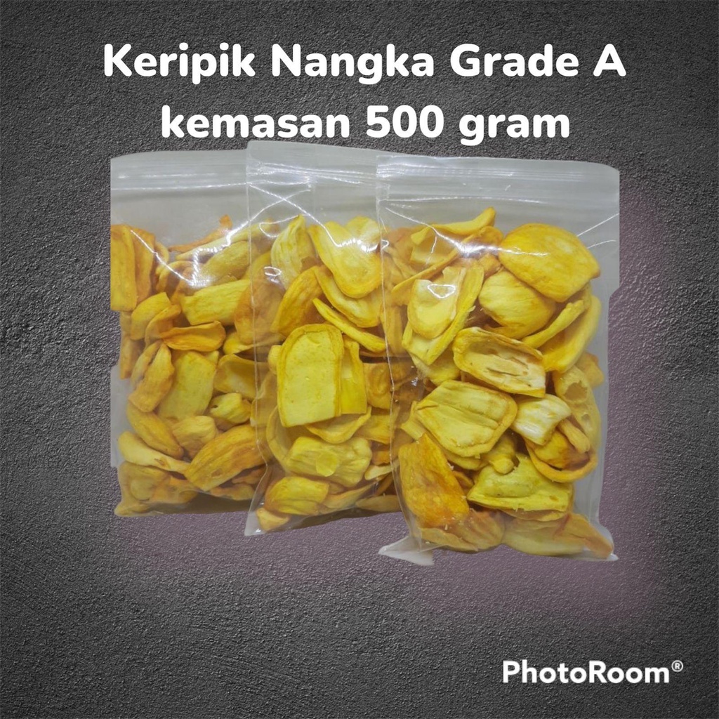 

KERIPIK NANGKA OVEN GRADE B 500grm UKURAN LEBIH KECIL